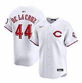 Men's Cincinnati Reds #44 Elly De La Cruz White 2025 Home Limited Stitched Jersey Dzhi,baseball caps,new era cap wholesale,wholesale hats